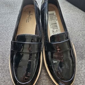 Clarks SHARON Gracie Loafer Black Sz. 6